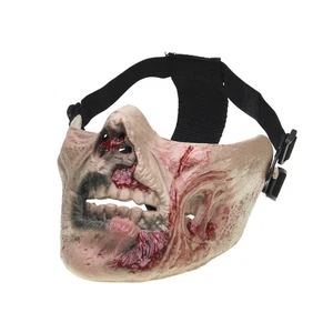 New Army Zombie Skull Half-face Corpse Airsoft Paintball Tactical Protect Mask H - Picture 1 of 20