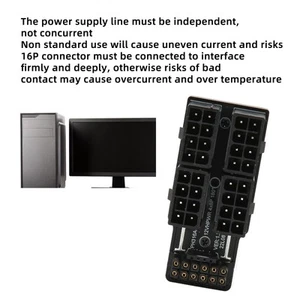 GPU Power Adapter Board 180° 4x8P To 12VHPWR 12P Plus 4P ATX3.0 PCIe 5.0 GPU FY - Afbeelding 1 van 30