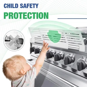 Protector de estufa de seguridad ajustable para niños resistente resistente al calor a prueba de escaldaduras - Imagen 1 de 7