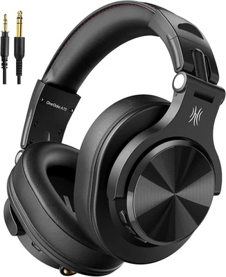 OneOdio A70 Bluetooth Over Ear Headphones, Wireless Headphones with 72H Black  - Image 1 of 4