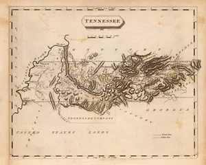 1804 Map of Tennessee - Picture 1 of 4
