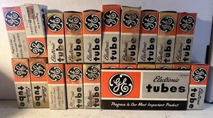 Lot of 21 Vintage General Electric GE Electronic Tubes New Old Stock. Untested - Picture 1 of 2