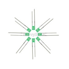 500PCS 2x3x4mm Rectangle LED Green Colou Green Light Emitting Diode 