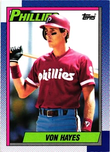 1990 - Topps -- VON HAYES-- Card # 710 --- Philadelphia Phillies - Picture 1 of 2