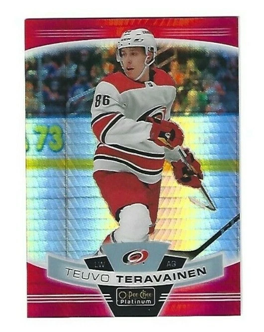 2019-20 O-Pee-Chee Platinum Red Prism Teuvo Teravainen #d 119/199 - Image 1 of 1