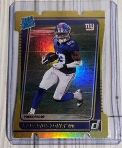 2021 Donruss KADARIUS TONEY RATED ROOKIE PRESS PROOF GOLD DIE CUT 25/25 RC  - Picture 1 of 3