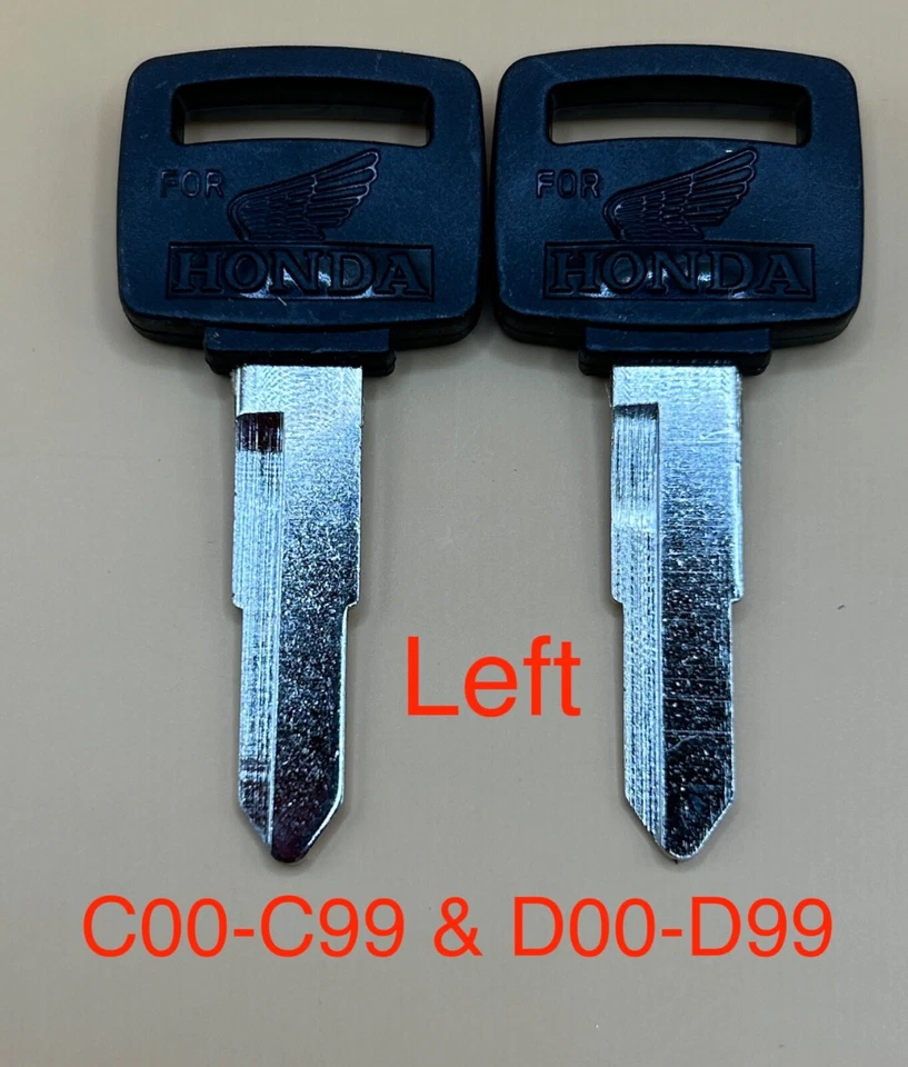 2 llaves en blanco Honda CX GL 500 XR650L Silverwing Kymco CX50 KB50 francotirador 50DD llaves Foto 1 de 1