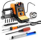 12in1 Digital Soldering Iron station Kit 2 Auxiliary Clamps 5 Soldering Iron Tip