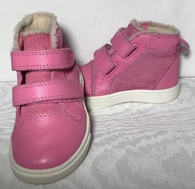 Кроссовки для малышей UGG RENNON II розовые замшевые/кожаные размер 6 - Изображение 1 из 4