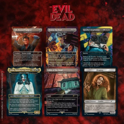 Magic the Gathering (MTG) - Secret Lair x The Evil Dead (sin papel de aluminio) Foto 1 de 4