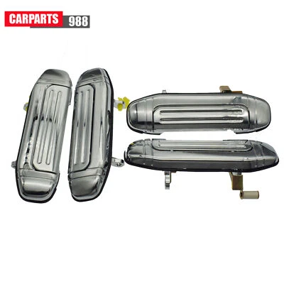 Outer Door Handle Chrome Front Rear LH RH For 1992-00 Mitsubishi Montero Pajero - Image 1 of 4