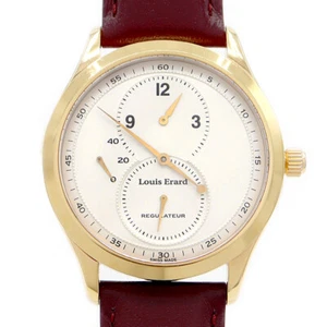 Louis Erard Excellence Regulator Silver Yellow Gold Steel Men Hand Winding - Picture 1 of 5