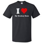 T-Shirt I Love My Monkey Buns I Heart My Monkey Buns