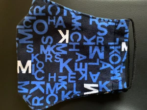 Maschera viso tessuto MK Kors lavabile riutilizzabile tasca filtro fatta a mano riutilizzata - Foto 1 di 3