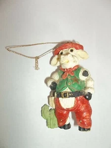 SHERIFF COW CHRISTMAS ORNAMENT - Picture 1 of 2