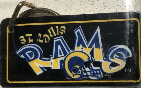 St Louis Rams VTG Key Ring Luggage Tag NFL Football Licensed Tag Express USA Cover