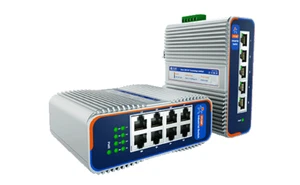 USR ISF1005 5 Port Industrial Rugged Ethernet Switch 100M DIN Rail 12V 24V 48VDC - Afbeelding 1 van 8