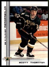 2000-01 Be a Player Memorabilia Scott Thornton Dallas Stars #353