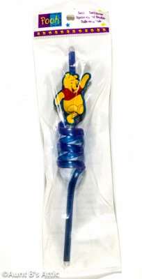 Pajitas Twist & Twirl Zak Designs Pajita Torcida de Plástico Disney Winnie The Pooh Foto 1 de 2