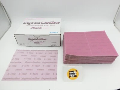 KOVAX Eagle Abrasives Super Assilex sheet Peach K-1500 Grit 50 sheet 170mm 130mm Foto 1 de 4