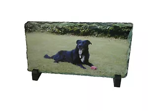 Pantalla de fotos de pizarra de roca impresa personalizada regalo y soportes rectangulares - Imagen 1 de 3