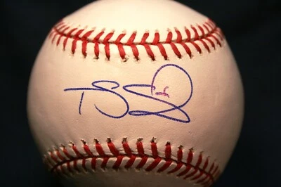 TRAVIS SNIDER AUTOGRAPHED AUTO SIGNED MAJOR LEAGUE BASEBALL OML BLUE JAYS COA - Image 1 of 2