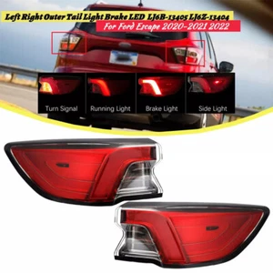 2Pcs LED Outer Tail Light Left /Right Brake Lamp For 2020-2021 2022 Ford Escape - Bild 1 von 25