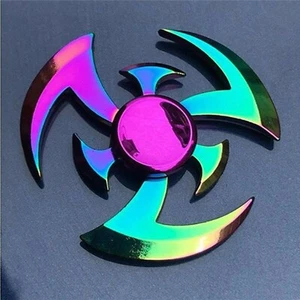 Aleación de zinc mano dedo tri spinner foco estrés juguetes para adultos anillo de plástico AU - Imagen 1 de 3
