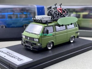 BN Mortal 1:64 Green VW T3 Multi Van Camper Sports Model Diecast Metal Car - Picture 1 of 13