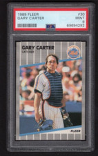 1989 Fleer #30 GARY CARTER New York Mets PSA 9 MINT