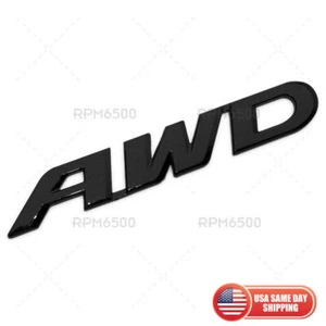 Honda SUV AWD Rear Liftgate Letter Logo Badge Nameplate Emblem Sport Gloss Black - Picture 1 of 5
