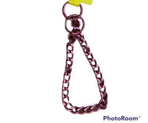 Vo-Toys PINK Choke Chain Fine 2.5 MM 14" Metal Collar Dog Puppy Choker Steel - Picture 1 of 1