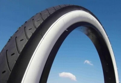 Reifen 24 Zoll Street Hog 75-507 24x3.0 Flanke weiß Fahrrad Chopper Beachcruiser - Bild 1 von 2