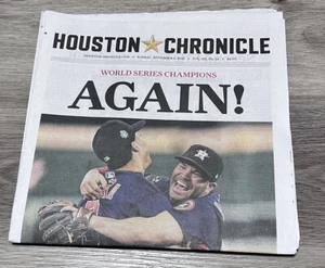 2022 Houston Chronicle Zeitung Houston Astros World Series Champions AGAIN!!! - Bild 1 von 3
