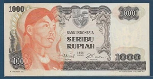 Indonesia 1000 Rupiah, 1968, P 110a, AU - Picture 1 of 2