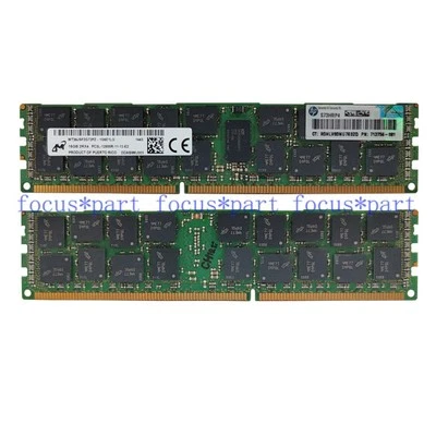 16GB DDR3-1600MHZ PC3L-12800R 2Rx4 REG ECC Registered Server Memory 1.35V Lot - Image 1 of 4