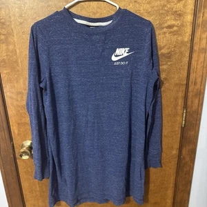 Nike Shirt Men's Medium Blue Long Sleeve - Picture 1 of 8