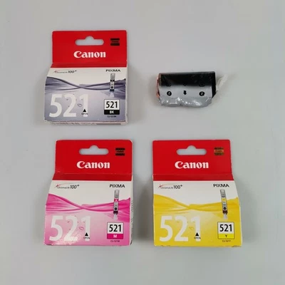 Genuine Canon CLI-521 BCMY Ink Cartridges - MULTIPACK - Image 1 of 4