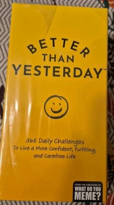 Better Than Yesterday Card Game 365 Day Challenge Cards Ages 16+ 1 Player NEW - Image 1 of 3