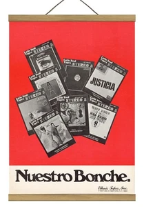 Original Celia Cruz/Tito Puente/Joe Cuba Promo Ad, montiert mit Magnetrahmen! - Bild 1 von 3