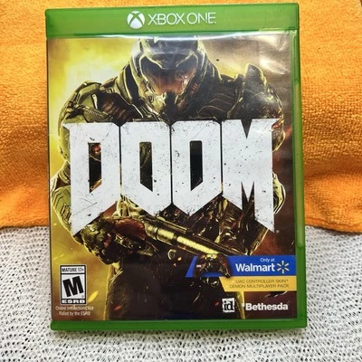 Doom (Microsoft Xbox One 2016) CIB Tested & Works Video Game Excellent Condition - Image 1 of 4