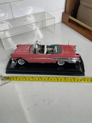 1958 Pontiac Bonneville Die Cast Red 1:18 Scale Model-limited Edition - Image 1 of 4