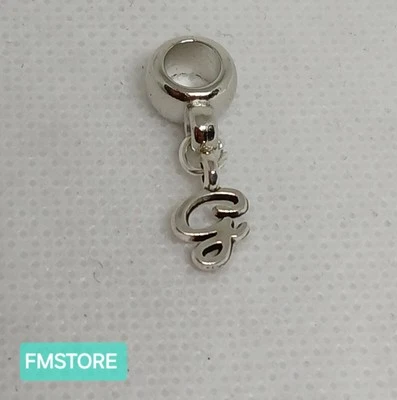 Charm Ciondolo Per Bracciale Lettera G Tono Argento unisex Uomo Donna Silver - Immagine 1 di 2