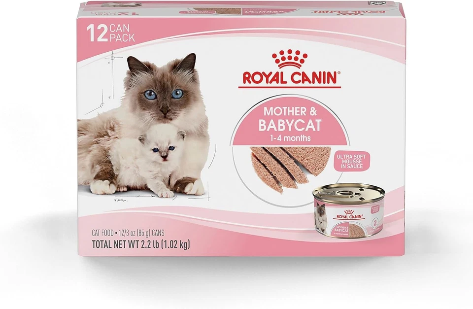 Royal Canin Mother & Babycat Ultra-soft Mousse in Sauce Wet Cat Food 3 Oz-9 PK
