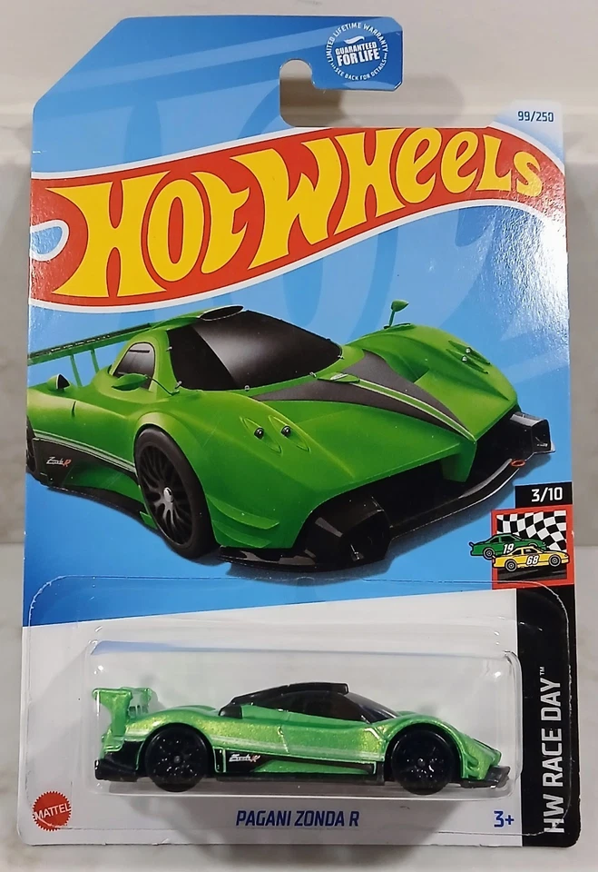 Hot Wheels Pagani Zonda R 3/10 Race Day 99/250 2024 verde Foto 1 de 1