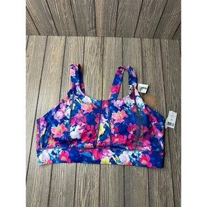 DIP Damen Sport-BH mit Blumenmuster 2X - umweltfreundliches recyceltes Polyester Elasthan - Bild 1 von 4