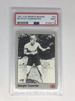 1991 AW Sports Boxing HOF Georges Carpenter #61 PSA 9 LOW POP - Image 1 of 2