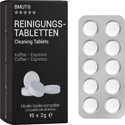 10x Reinigungstabletten Kaffeevollautomaten für Bosch Siemens Krups Jura AEG 2g