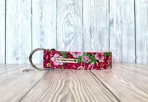 1.5" Pretty Petunias Handmade Fishtail Martingale Dog Collar Greyhound, Whippet - Picture 1 of 8