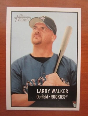 2003 BOWMAN HERITAGE    LARRY WALKER   #  120   COLORADO ROCKIES - Image 1 of 4